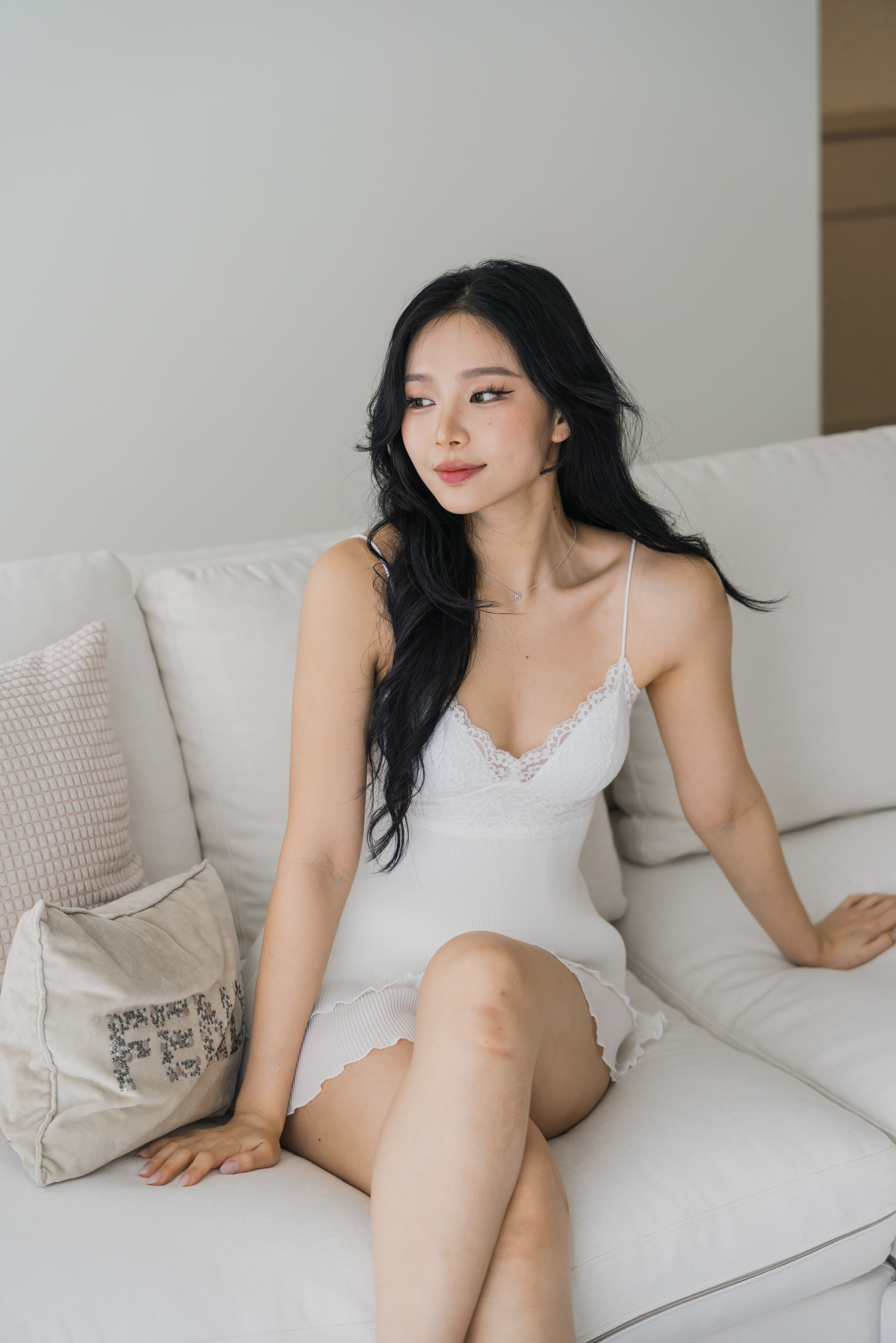 DAHLIA Pleated 2 Pcs Set Sleepwear (Cloud White)