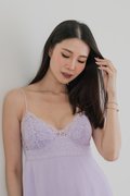 DAHLIA Pleated 2 Pcs Set Sleepwear (Wisteria)