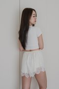 EDEL Lace Shorts (Ivory White)