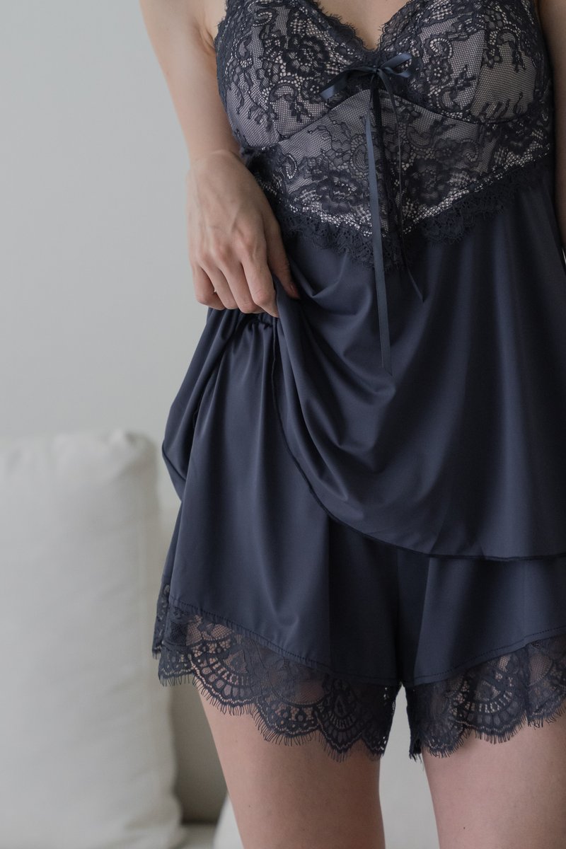 VIOLA V Waist 2 Pcs Set (Stormy Blue)