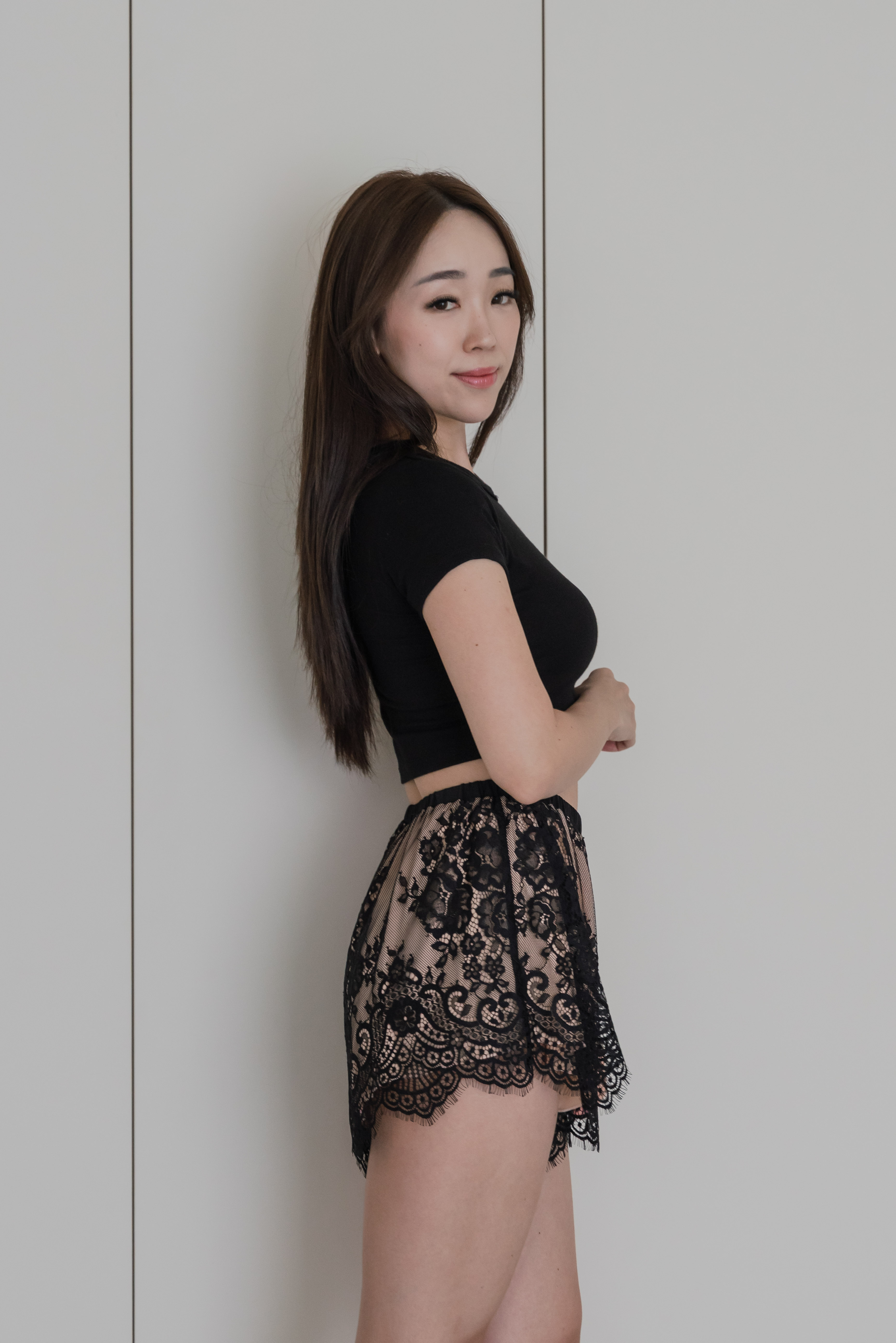 EDEL Lace Shorts (Dusk Black)