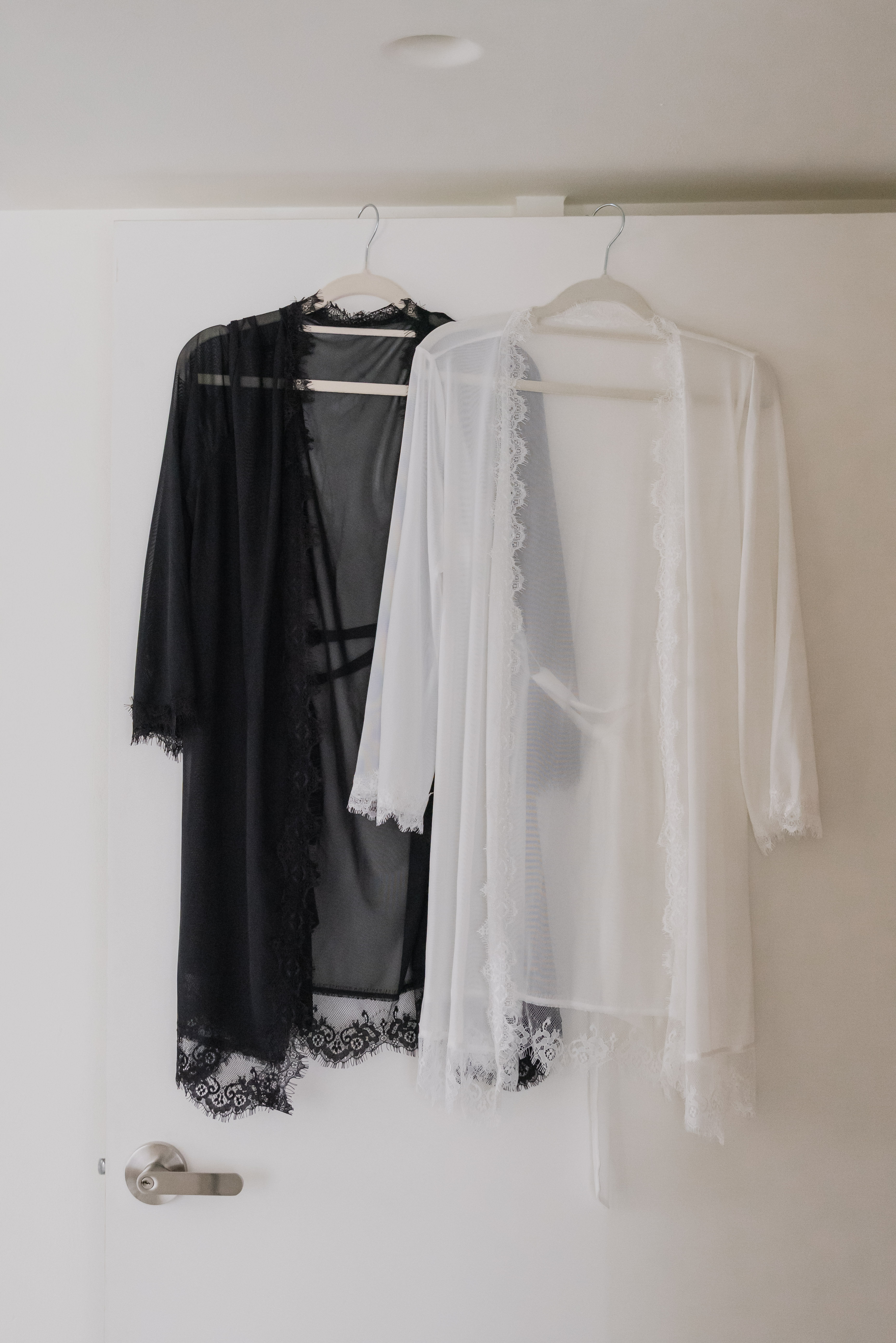 SERENA Lace Robe (Dusk Black)
