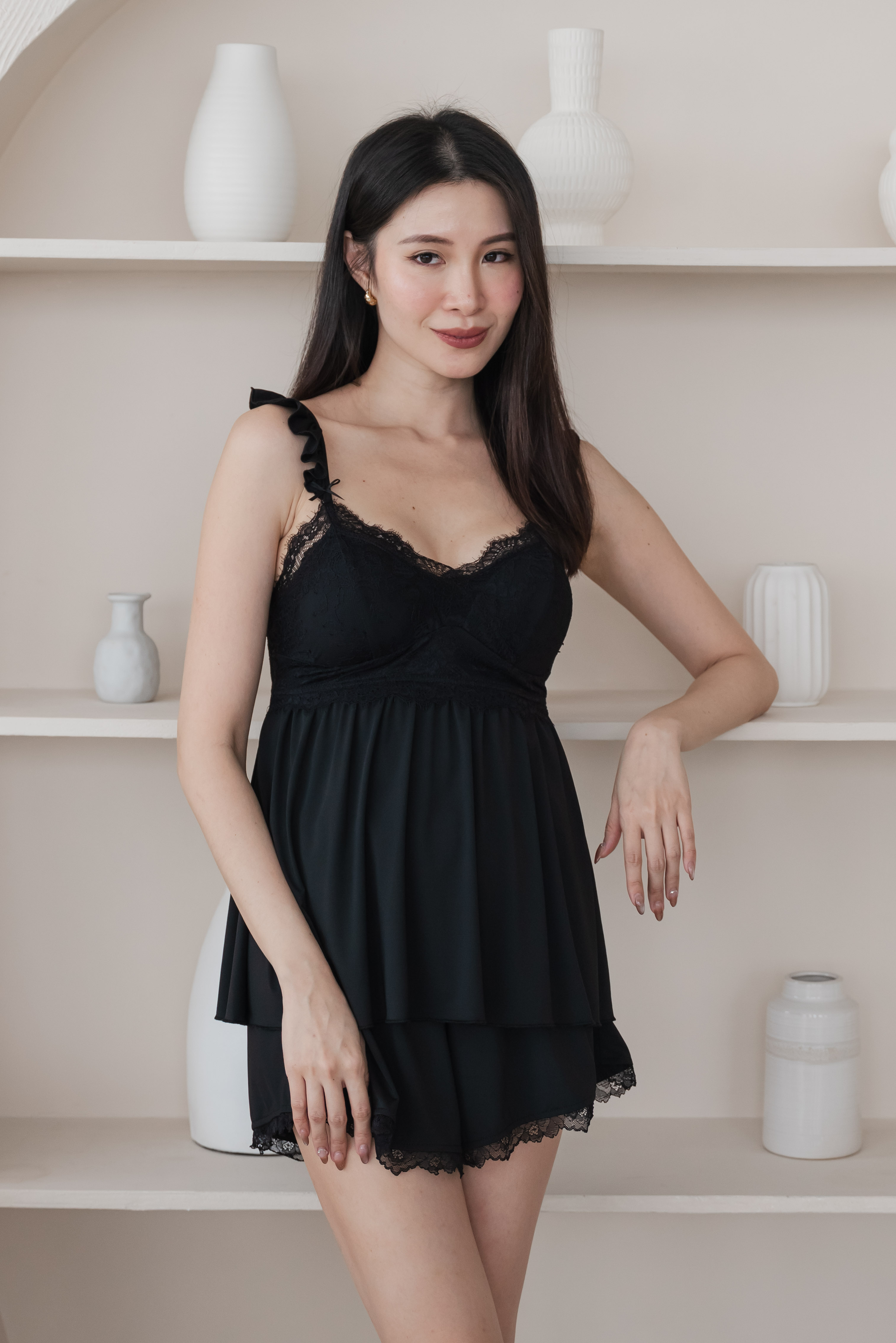 KARA Flutter Sleeve 2 Pcs Set (Dusk Black)