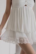 LEIA Pleated Twist Knot 2Pcs Set (Cloud White)