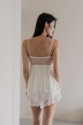 LEIA Pleated Twist Knot 2Pcs Set (Cloud White)