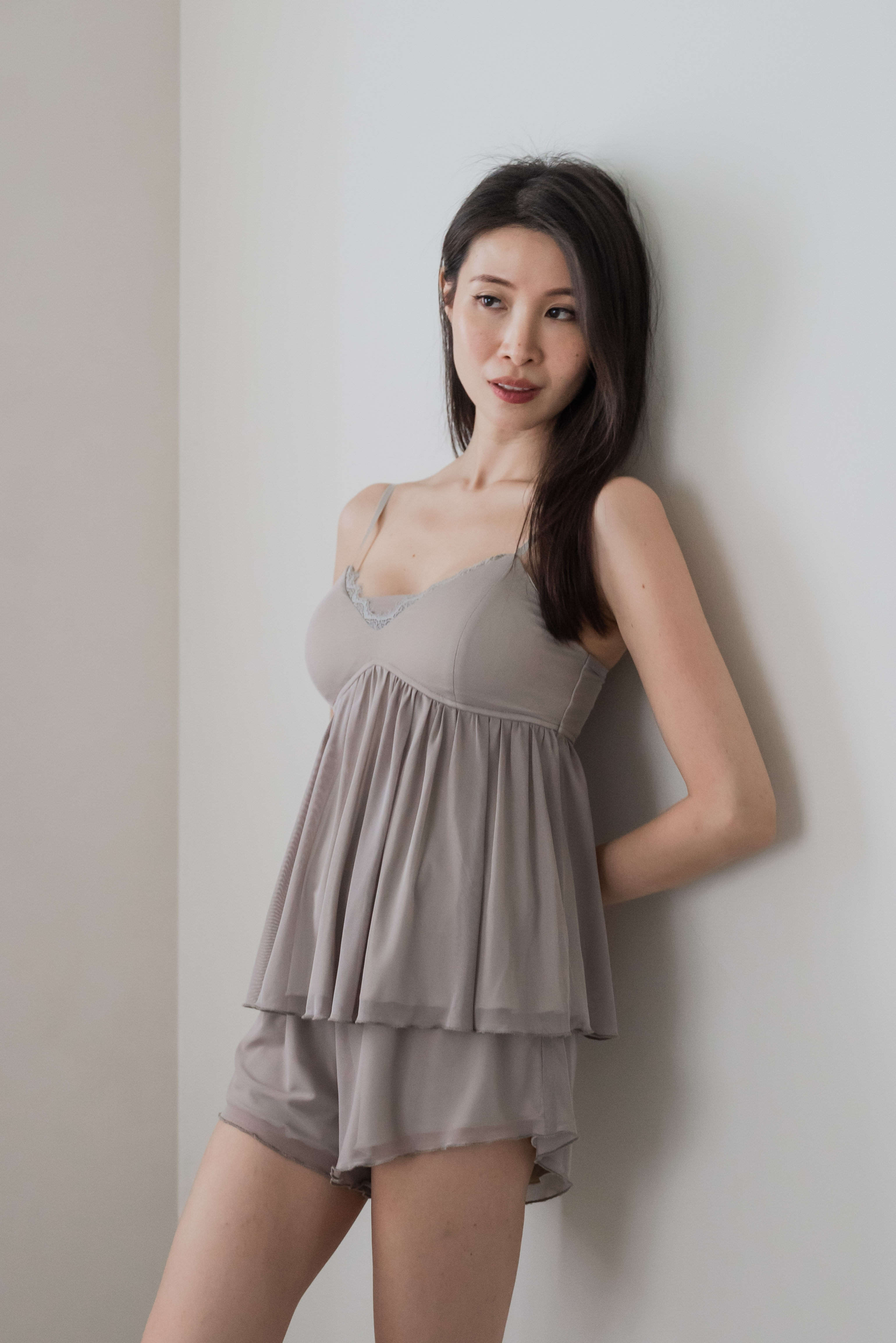 ODETTE Mesh 2Pcs Set (Ice Greige)