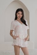 CLEO Toile Sleeved 2Pcs Set Sleepwear