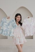 CLEO Toile Sleeved 2Pcs Set Sleepwear
