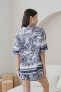 CHANTELLE Toile Sleeved 2Pcs Set Sleepwear