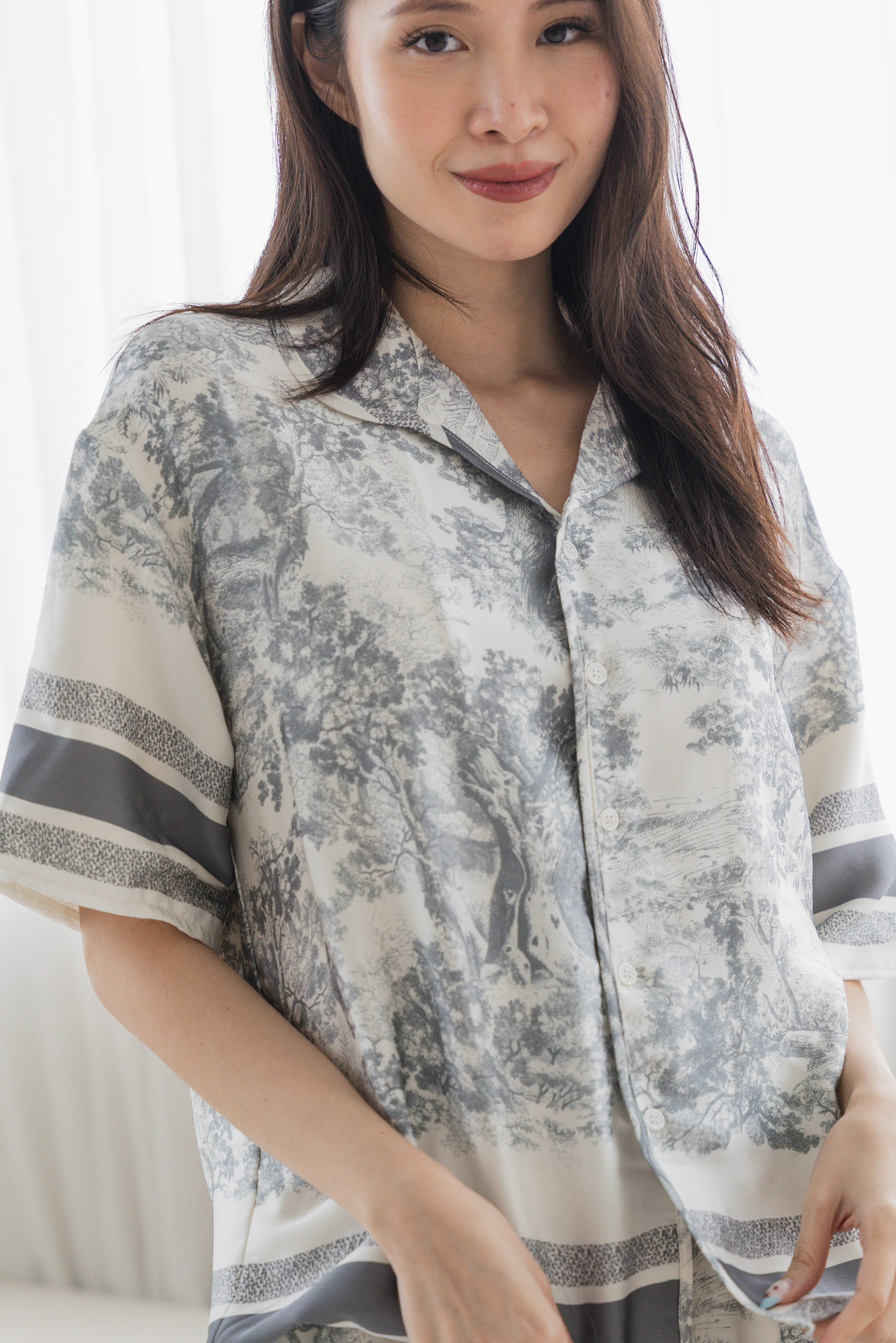 CHANTELLE Toile Sleeved 2Pcs Set Sleepwear
