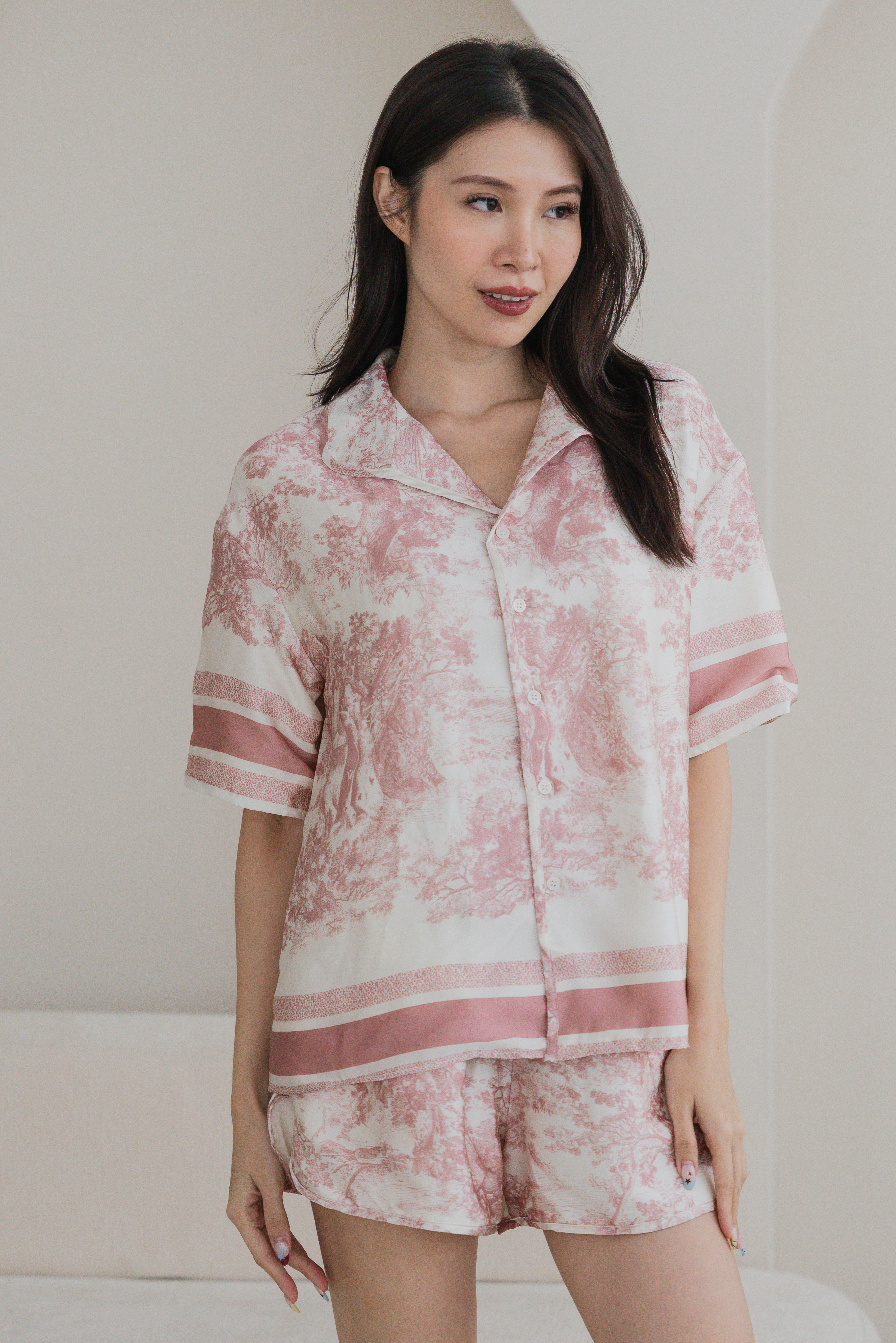 CHANTELLE Toile Sleeved 2Pcs Set Sleepwear