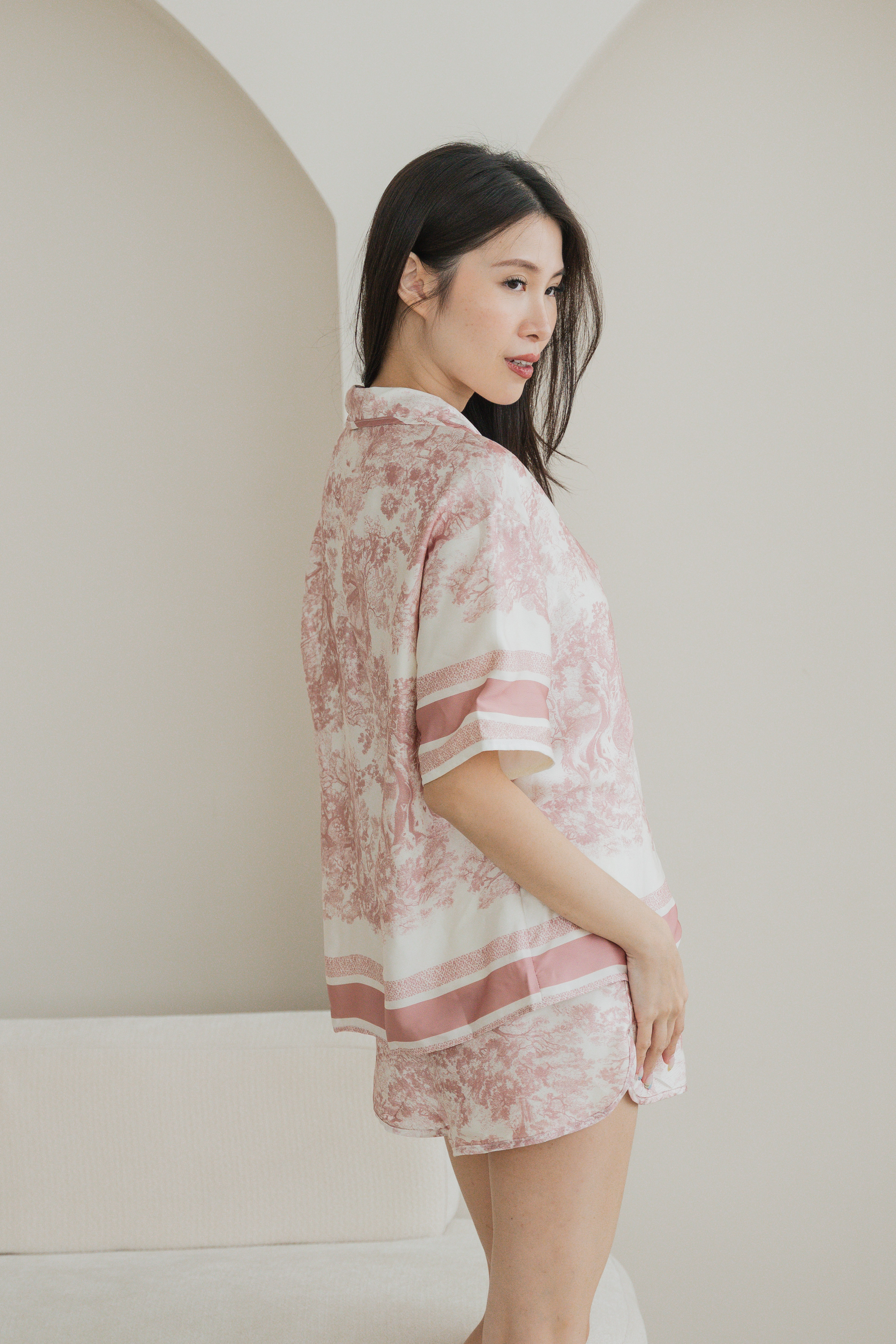 CHANTELLE Toile Sleeved 2Pcs Set Sleepwear