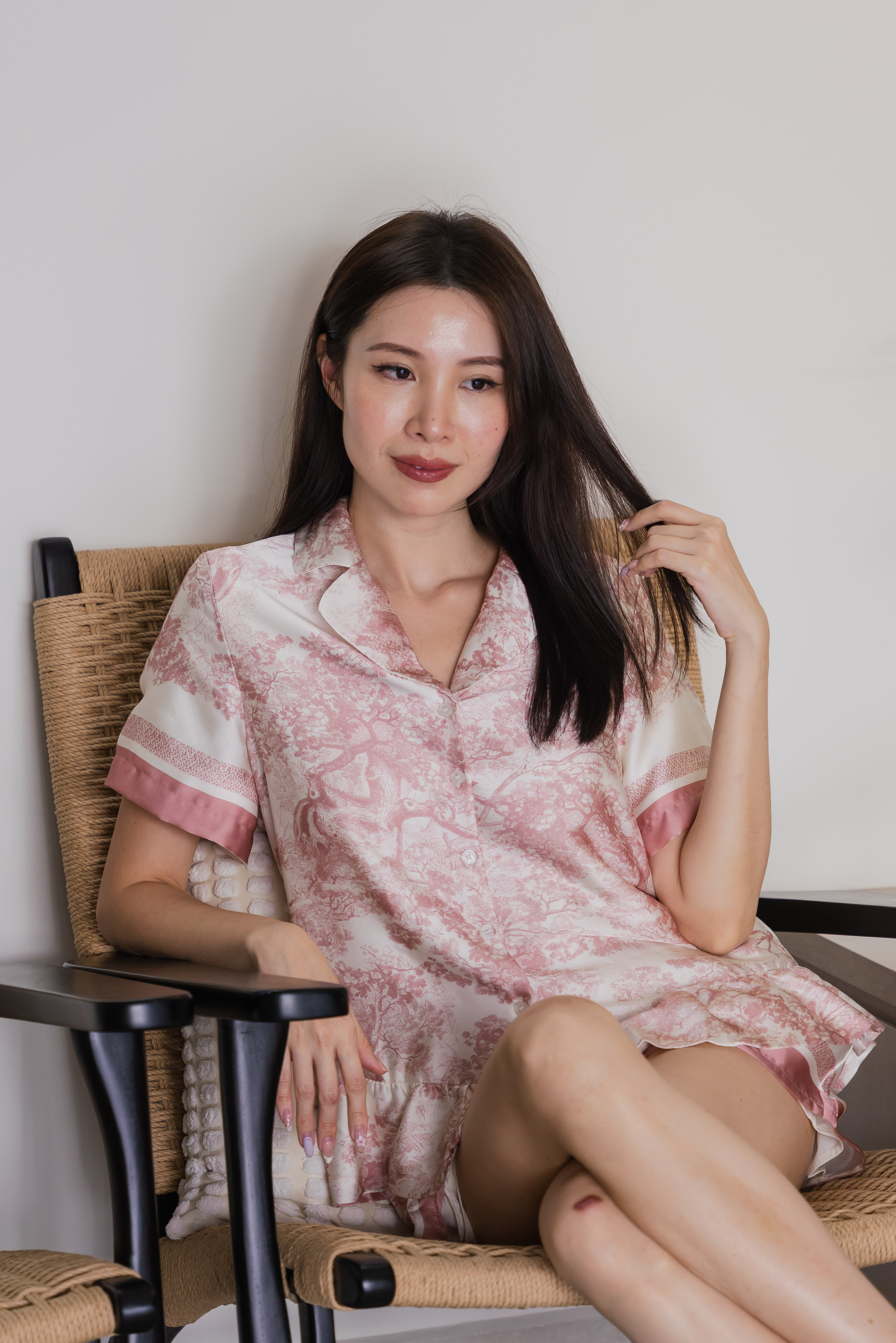 CHARLOTTE Toile Sleeved 2Pcs Set Sleepwear