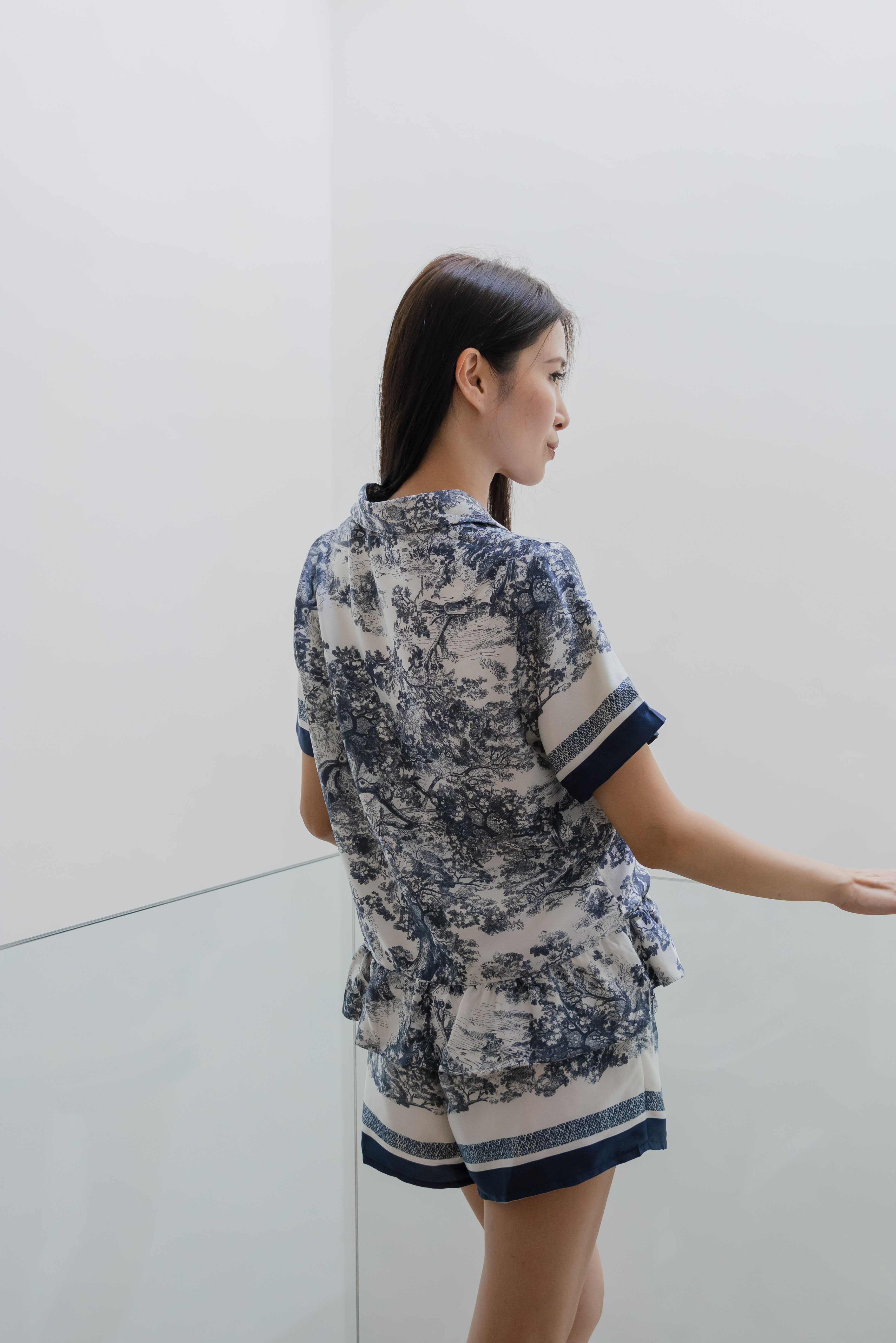 CHARLOTTE Toile Sleeved 2Pcs Set Sleepwear