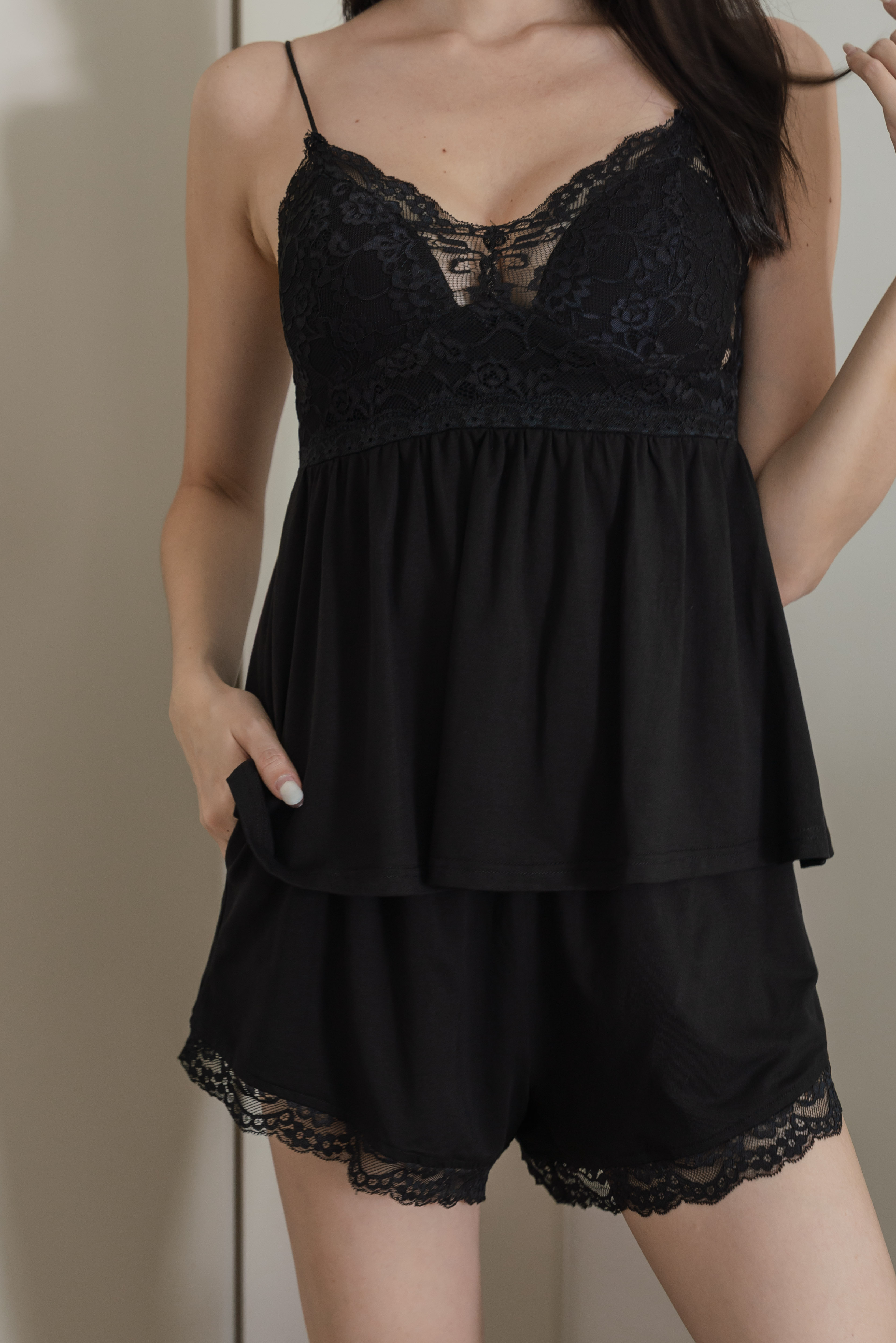 DELILA Lace Cami 2Pcs Set